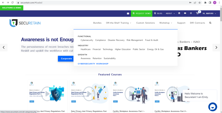 securetain Select categories